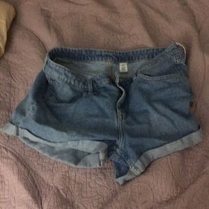 Womens Denim Jean Shorts Size 12